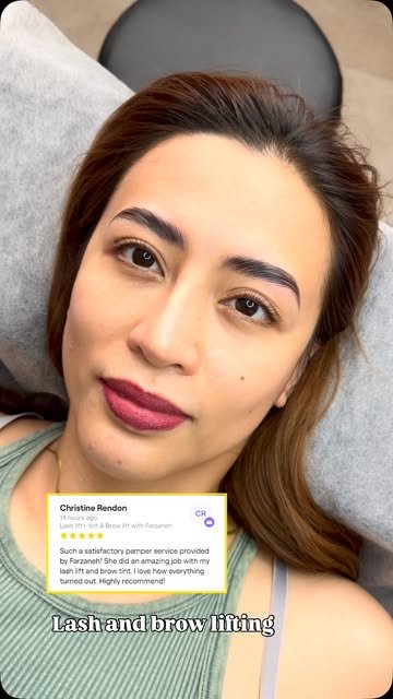 Lash lift & brow tint